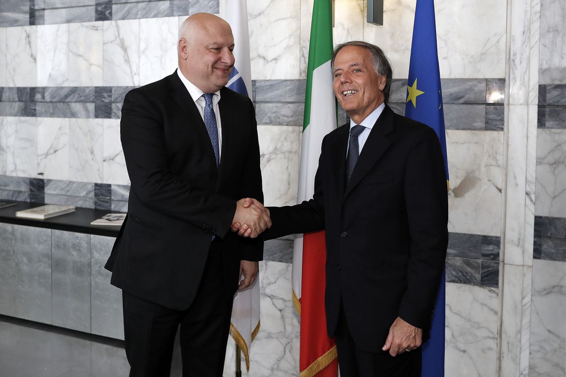 იტალიაში ვიზიტის ფარგლებში გიგი წერეთელი მთავრობის წევრებსა და საპარლამენტო ლიდერებს შეხვდა