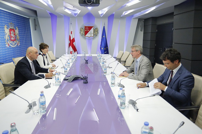 ფინანსთა მინისტრი ივანე მაჭავარიანი ევროკავშირის ელჩს შეხვდა