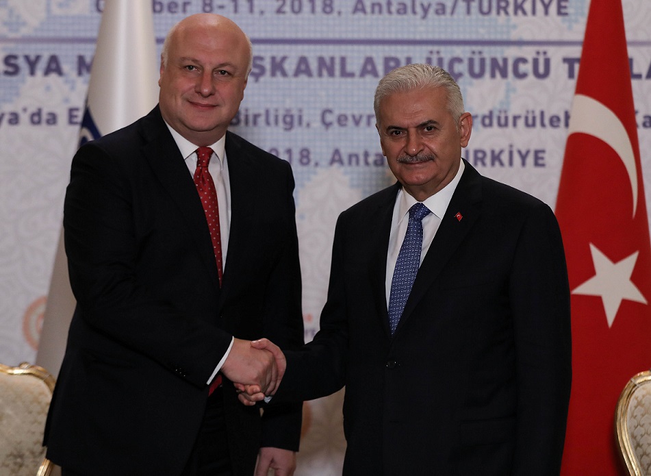 გიგი წერეთელი თურქეთის პარლამენტის თავმჯდომარეს შეხვდა