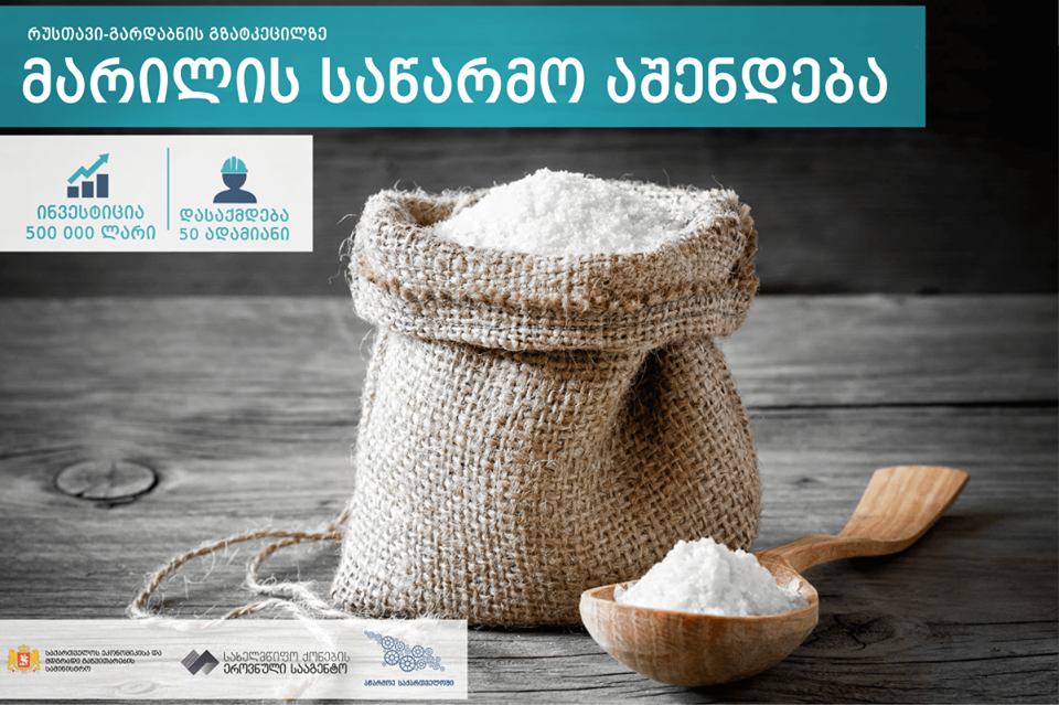 "გლობალ ენტერპრაიზისი" მარილის საწარმოს ააშენებს