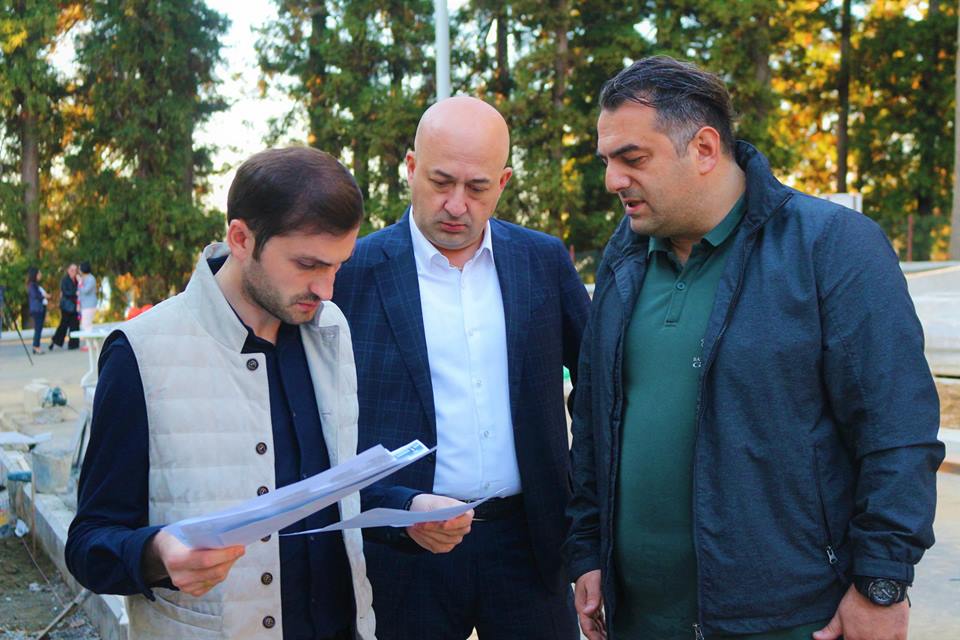 ლაშა კომახიძემ ბოტანიკურ ბაღში მიმდინარე ინფრასტრუქტურული პროექტები დაათვალიერა