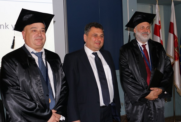 ტექნიკური უნივერსიტეტის საპატიო დოქტორის წოდება იტალიელ მეცნიერებს - ნობელის პრემიის ლაურეატ რიკარდო ვალენტინის და ჯუზეპე ერამოს მიენიჭათ