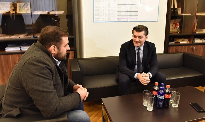 მიხეილ ყაველაშვილი ჭიდაობის ეროვნული ფედერაციის პრეზიდენტს შეხვდა