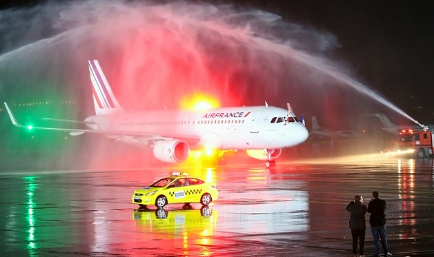 ავიაკომპანია AIR FRANCE-მა თბილისში პირველი რეისი შეასრულა