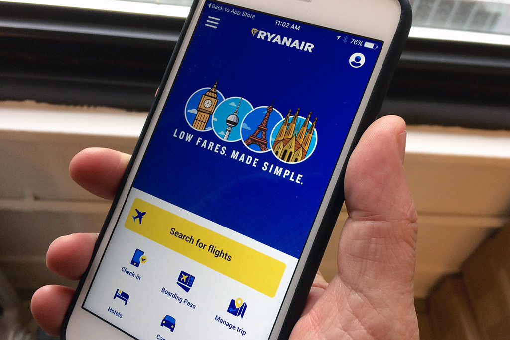 ახალი სერვისი Ryanair-ის მგზავრებისთვის - ბარგის ზომას აპლიკაცია გამოთვლის