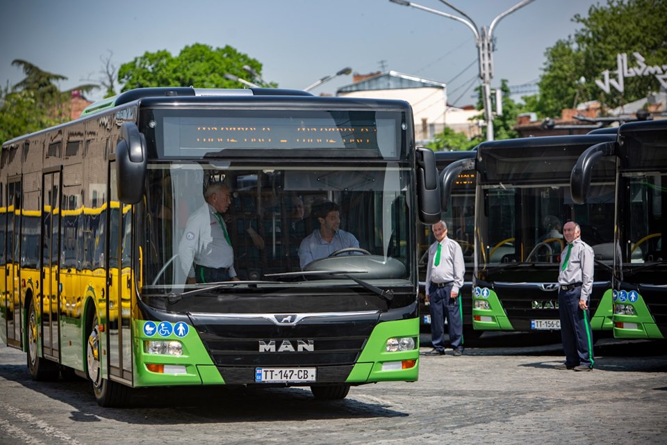 თბილისს 50 ერთეული MAN-ის მარკის ახალი ავტობუსი მოემსახურება