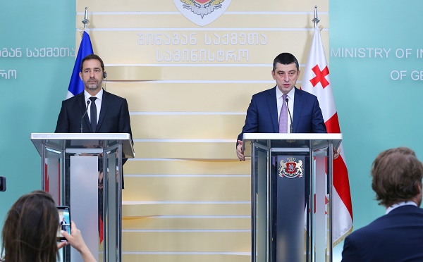 მადლობა იმ მხარდაჭერისთვის რასაც საფრანგეთი უცხადებს საქართველოს ევროატლანტიკურ მისწრაფებებს და ტერიტორიულ მთლიანობას - გიორგი გახარია საფრანგეთის შს მინისტრს