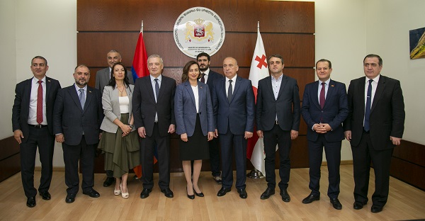 სოლომონ პავლიაშვილი სომხური დელეგაციის წევრებს შეხვდა