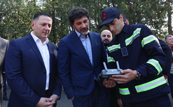 შინაგან საქმეთა მინისტრი და თბილისის მერი საგანგებო სიტუაციების მართვის სამსახურის შესაძლებლობებს გაეცნენ