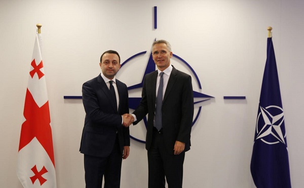 ირაკლი ღარიბაშვილი ბრიუსელში იენს სტოლტენბერგს შეხვდა