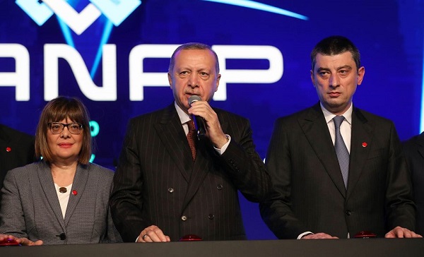 გიორგი გახარიამ, რეჯეფ თაიფ ერდოღანმა და ილჰამ ალიევმა თურქეთში TANAP-ის პროექტი გახსნეს