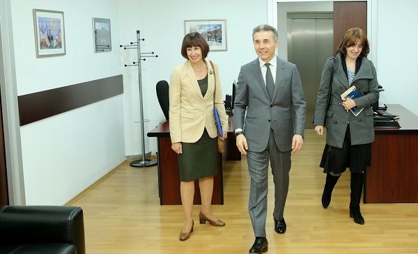 ბიძინა ივანიშვილი ელიზაბეთ რუდს შეხვდა
