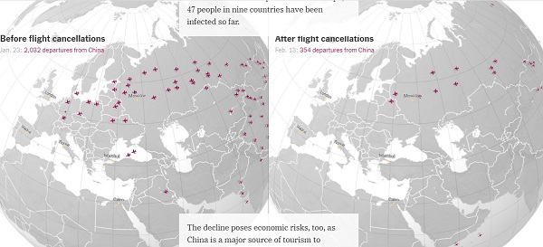 13,000 გაუქმებული ფრენა: კორონავირუსის გლობალური შედეგები