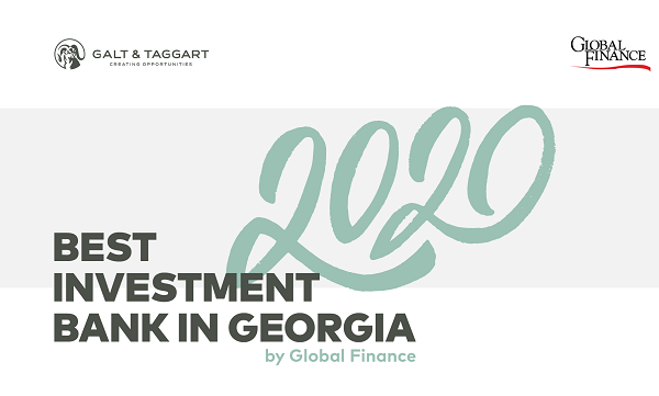 გალტ ენდ თაგარტი Global Finance -მა საქართველოში  საუკეთესო საინვესტიციო ბანკად აღიარა