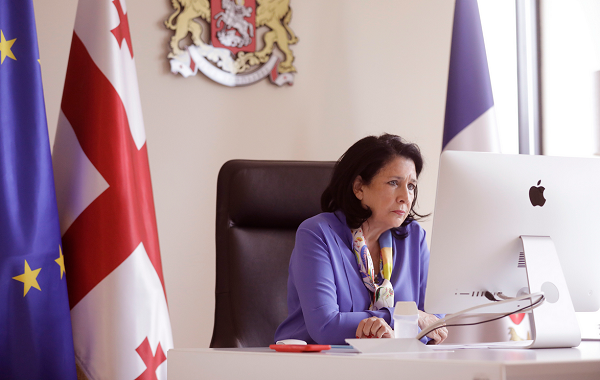 სალომე ზურაბიშვილი იტალიის პრეზიდენტს ტელეფონით ესაუბრა