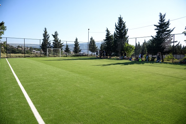 ნაძალადევის რაიონში სპორტული მოედნების რეაბილიტაცია მიმდინარეობს