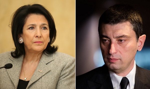 ორბელიანის სასახლეში სალომე ზურაბიშვილი გიორგი გახარიას შეხვდა