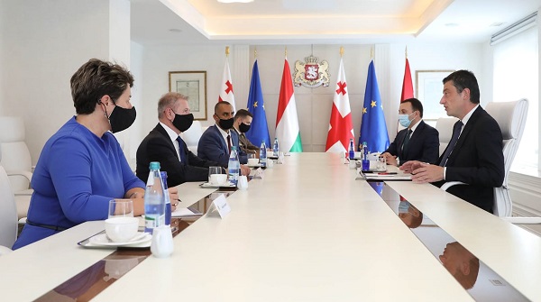 გიორგი გახარია უნგრეთის თავდაცვის მინისტრ ტიბორ ბენკოს შეხვდა