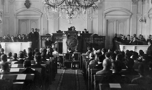 1919 წლის 14-17 თებერვალს საქართველოს დამფუძნებელი კრების არჩევნები გაიმართა