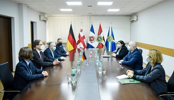 სასაზღვრო პოლიციის უფროსი გერმანიის ელჩს შეხვდა
