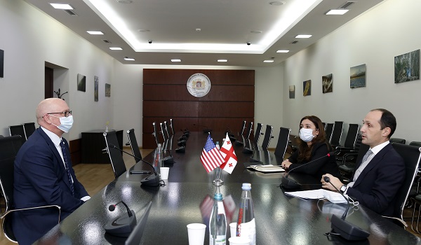 ლევან დავითაშვილი USAID-ის მისიის დირექტორს,  პიტერ ვიბლერს შეხვდა