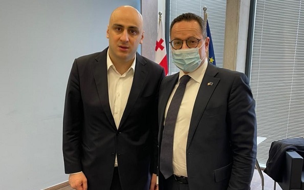 ნიკა მელია ლიეტუვას პარლამენტის საგარეო ურთიერთობათა კომიტეტის თავმჯდომარეს შეხვდა