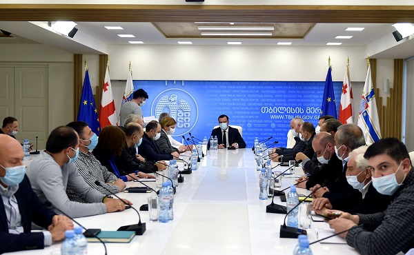 მაჭავარიანის ქუჩის მიმდებარედ მეწყრული პროცესის მიმდინარეობასთან დაკავშირებით სამუშაო ჯგუფის მორიგი შეხვედრა გაიმართა