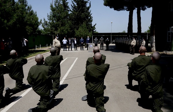 სპეციალური პენიტენციური სამსახურის გარე დაცვისა და ინფორმაციულ-ტექნიკური უსაფრთხოების მთავარი სამმართველოს ახალწვეულებმა სამხედრო ფიცი დადეს