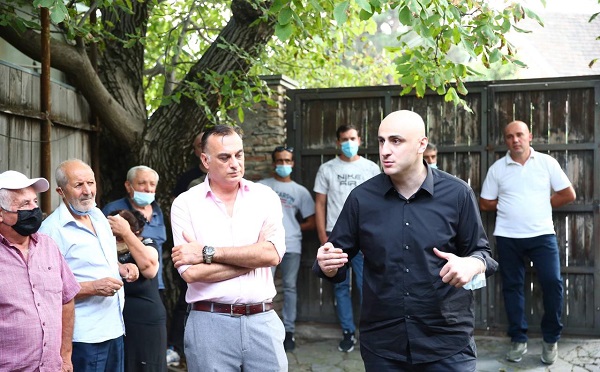 ნიკა მელია და ზაალ უდუმაშვილი მცხეთაში მხარდამჭერებს შეხვდნენ