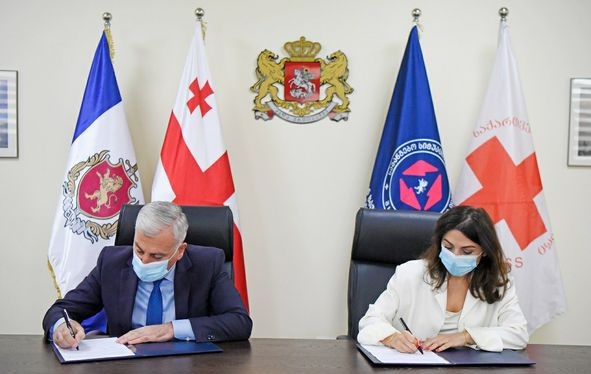 საგანგებო სიტუაციების მართვის სამსახურსა და საქართველოს წითელი ჯვრის საზოგადოებას შორის ურთიერთთანამშრომლობის მემორანდუმი გაფორმდა
