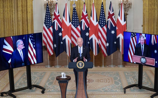 AUKUS - აშშ-მა, ბრიტანეთმა და ავსტრალიამ უსაფრთხოების პაქტი წარადგინეს