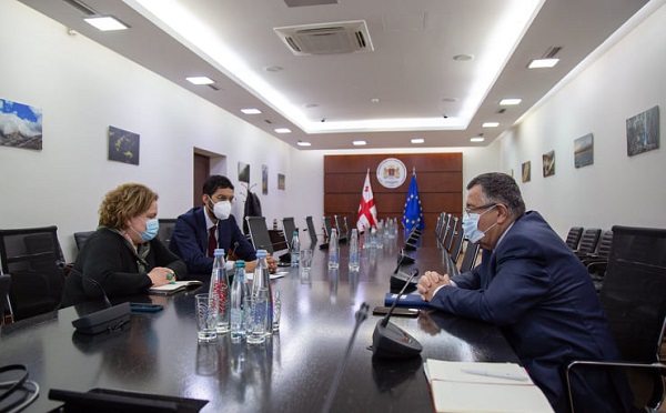 გიორგი ხანიშვილი IFAD-ის საქართველოს პროგრამების ახალ დირექტორს ფიდი რაჯაონსონს შეხვდა