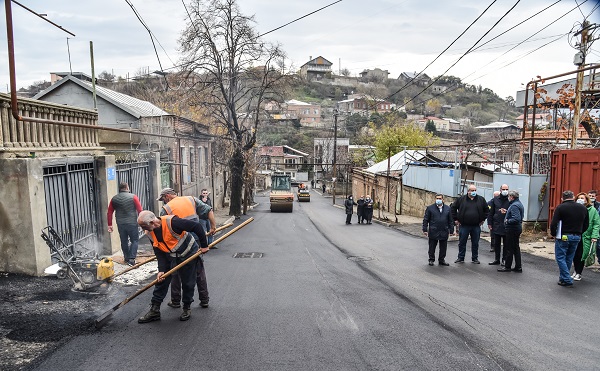 ნაძალადევის რაიონში კელაპტრიშვილის ქუჩის კაპიტალური შეკეთება ბოლო ეტაპზეა