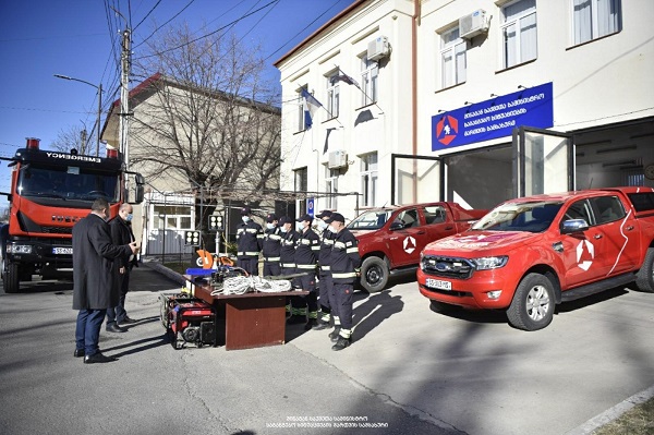 საგანგებო სიტუაციების მართვის სამსახურის კახეთის მთავარი სამმართველო სახანძრო-სამაშველო აღჭურვილობით განახლდა