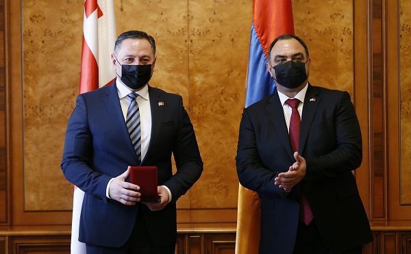 საქართველოს შინაგან საქმეთა მინისტრი ოფიციალური ვიზიტით სომხეთის რესპუბლიკას ეწვია