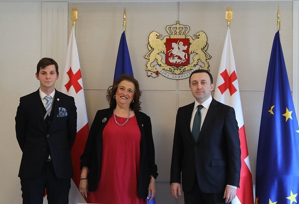 ირაკლი ღარიბაშვილი უნგრეთის ელჩს საქართველოში ანა მარია შიკოს შეხვდა
