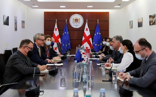 ოთარ შამუგია ევროკავშირის ელჩს საქართველოში კარლ ჰარცელს შეხვდა