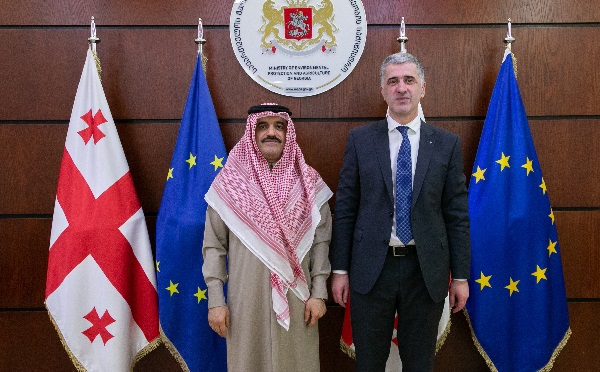 ოთარ შამუგია კატარის საგანგებო და სრულუფლებიან ელჩს საქართველოში, ჰასან აჰმედ ალი მოჰამედ ალ მუთავასს შეხვდა