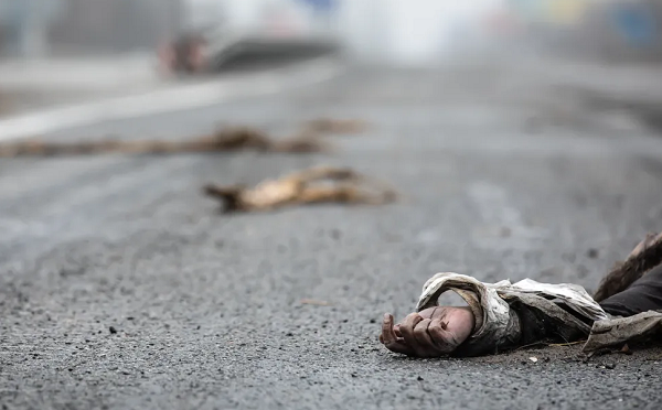 რუსეთი უარყოფს ბუჩაში მშვიდობიანი მოსახლეობის მასობრივ მკვლელობას
