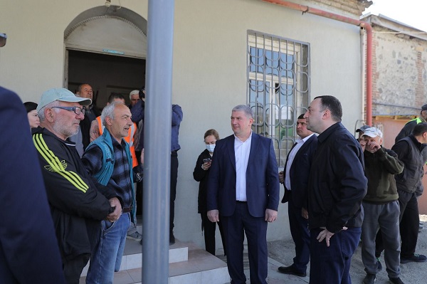 სოფელ მატანის ცენტრში მდებარე კულტურის სახლის რეაბილიტაცია დასასრულს უახლოვდება