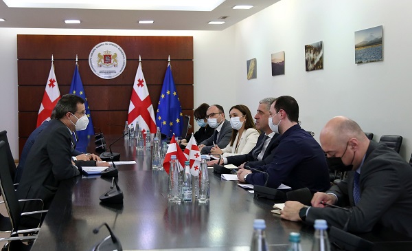 ოთარ შამუგია ავსტრიის ელჩს საქართველოში თომას მიულმანს შეხვდა