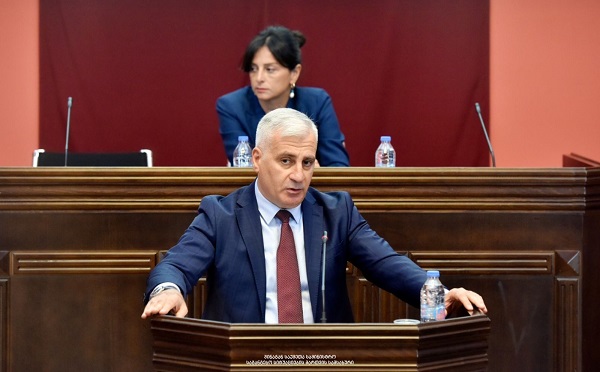 თეიმურაზ მღებრიშვილი საქართველოს პარლამენტში ტყის ხანძრებთან დაკავშირებით მოხსენებით წარდგა