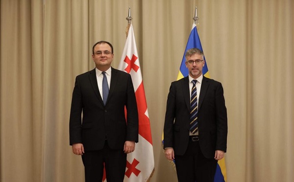 იუსტიციის მინისტრმა შვედეთის ელჩთან თანამშრომლობის პერსპექტივები განიხილა