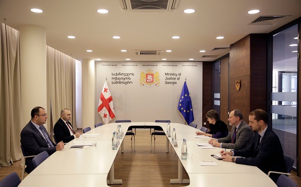 იუსტიციის მინისტრი საქართველოში ევროკავშირის წარმომადგენლობის ხელმძღვანელს შეხვდა