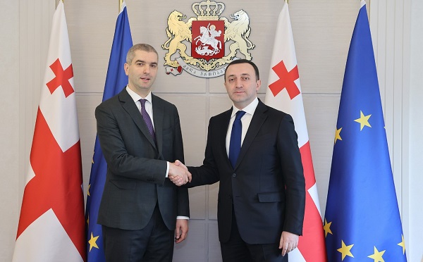 მთავრობის მეთაური საქართველოს საგანგებო და სრულუფლებიან, ახლადდანიშნულ ელჩს არგენტინაში, გვარამ ხანდამიშვილს შეხვდა