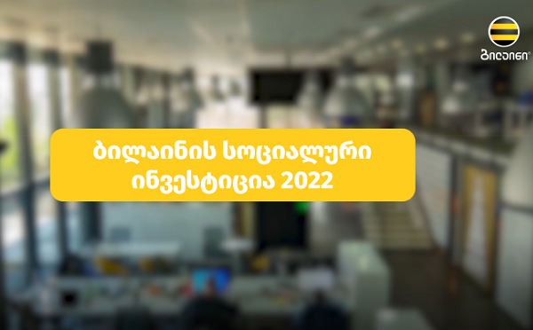 ბილაინმა 2022 წელს განხორციელებული სოციალური პროექტები შეაჯამა