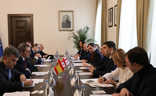 შალვა პაპუაშვილი ესპანეთის სამეფოს სენატის საგარეო საქმეთა კომიტეტის წევრებს შეხვდა