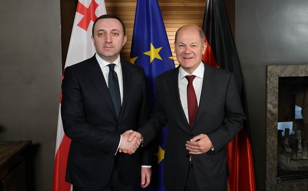 ოლაფ შოლცთან შეხვედრაზე განვიხილეთ ჩვენს ქვეყნებს შორის არსებული მეგობრობა და მყარი პარტნიორობა, რომელიც საერთო ღირებულებებს ეფუძნება - ირაკლი ღარიბაშვილი