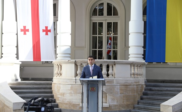 უსაფრთხოების  რისკების წინაშე მდგომი ქართველი ხალხი და მისი ხელისუფლება უკომპრომისოა უკრაინის მხარდაჭერაში - შალვა პაპუაშვილი