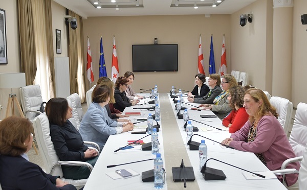 საპარლამენტო ოპოზიციის ქალი დეპუტატები 12 პუნქტის შესრულებასთან დაკავშირებით ელჩებს შეხვდნენ